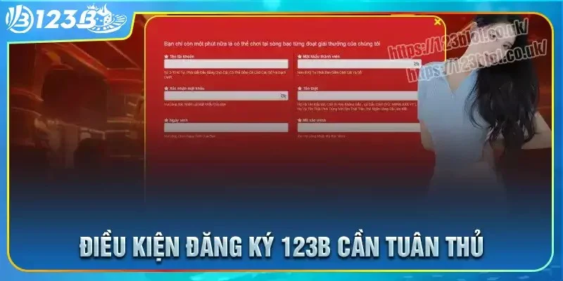 Những yêu cầu để đăng ký 123b thành công